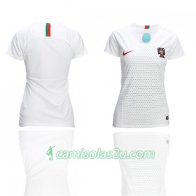 Camisolas de Futebol Portugal Mulher Equipamento Alternativa Copa do Mundo 2018 Manga Curta